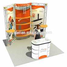 Booth design Aluminum portable trade show truss booth kiosk booth for display #218